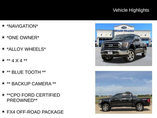 Agate Black Metallic 2022 Ford F-150 XLT