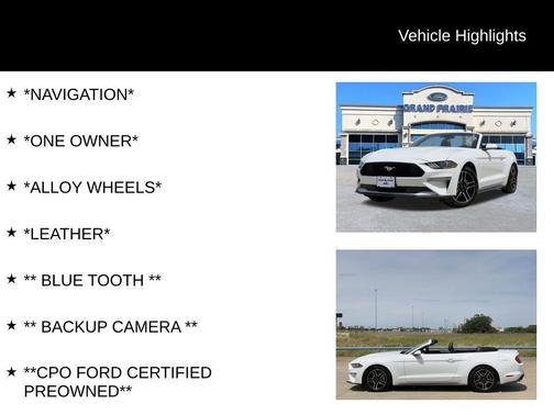 Oxford White 2023 Ford Mustang EcoBoost Premium