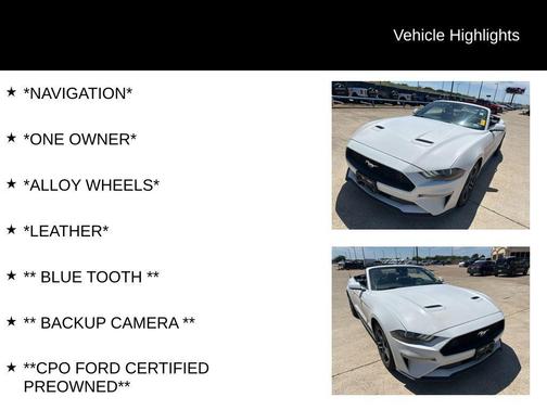 Oxford White 2023 Ford Mustang EcoBoost Premium