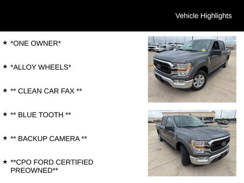 Gray Metallic 2022 Ford F-150 XLT