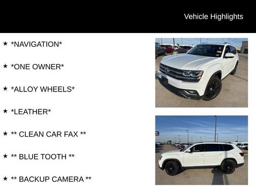 2018 Volkswagen Atlas 3.6L SEL Premium