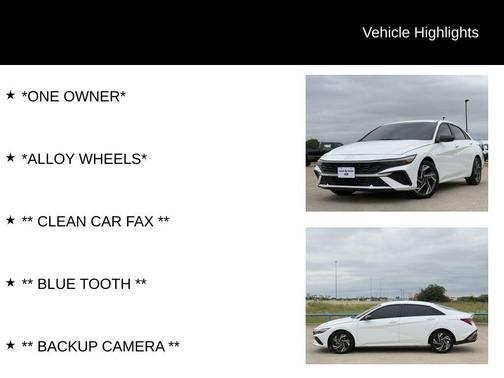 Serenity White 2025 Hyundai ELANTRA Sport