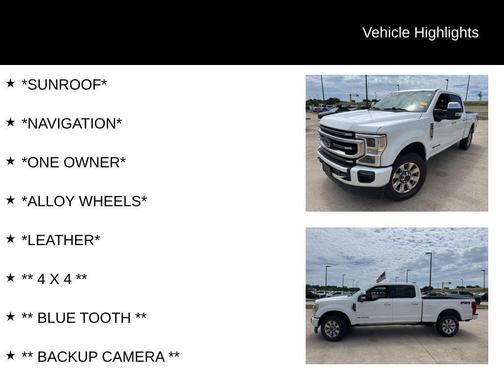 Star White Metallic Tri-Coat 2022 Ford F-250 Platinum