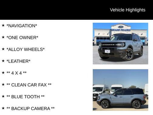 Azure Gray Metallic 2025 Ford Bronco Sport Outer Banks