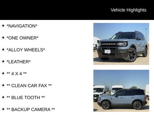 Azure Gray Metallic 2025 Ford Bronco Sport Outer Banks