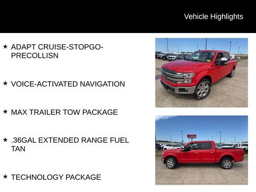 Race Red 2019 Ford F-150 Lariat