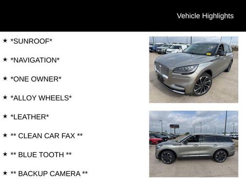 Jewel Sandstone Metallic Premium Colorant 2023 Lincoln Aviator Reserve AWD