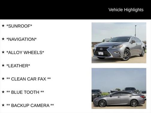 2018 Lexus ES 350 Base
