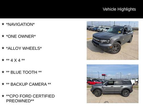 Carbonized Gray Metallic 2023 Ford Bronco Sport Big Bend