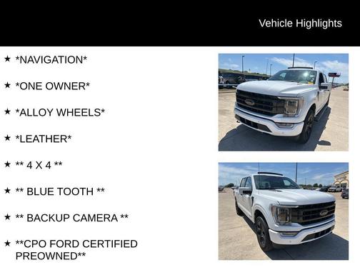 Oxford White 2023 Ford F-150 Lariat