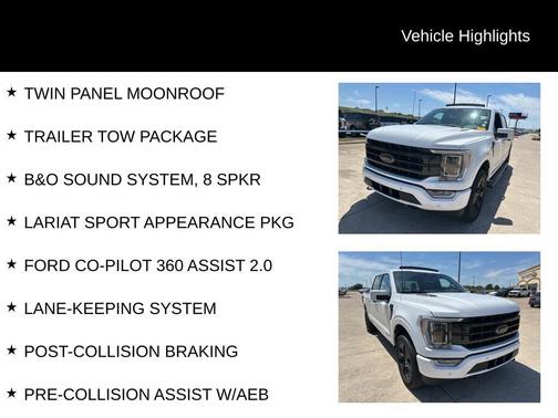 Oxford White 2023 Ford F-150 Lariat