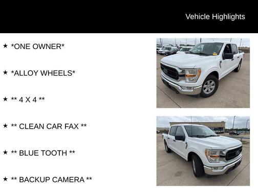 Oxford White 2022 Ford F-150 XLT