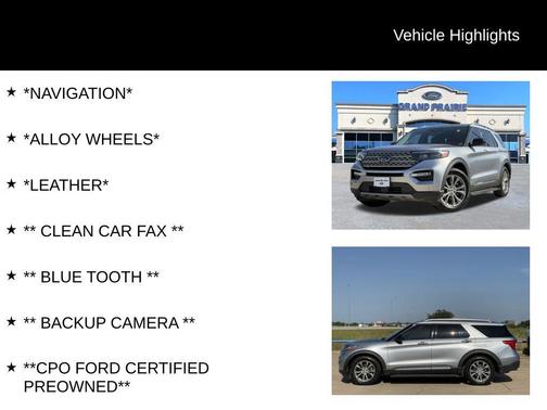 Iconic Silver 2022 Ford Explorer Limited
