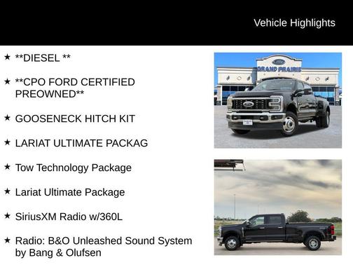 Agate Black Metallic 2023 Ford F-350 Lariat