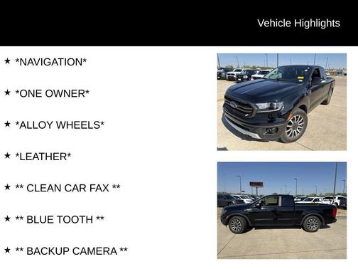 Shadow Black 2019 Ford Ranger LARIAT
