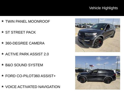 Agate Black Metallic 2021 Ford Explorer ST