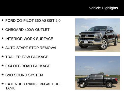 Agate Black Metallic 2023 Ford F-150 Lariat
