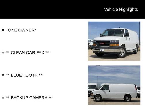 2024 GMC Savana 2500 Work Van