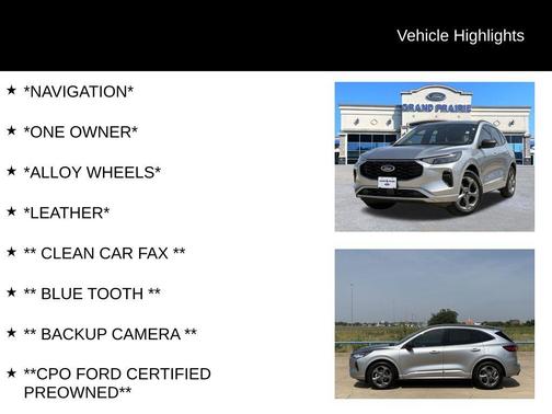 Iconic Silver Metallic 2024 Ford Escape ST-Line