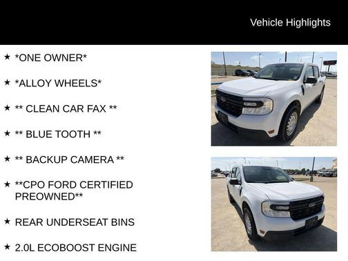 Oxford White 2022 Ford Maverick XL