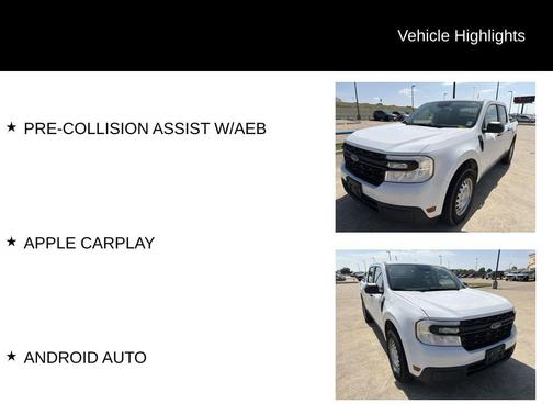 Oxford White 2022 Ford Maverick XL
