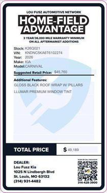 2026 Kia Carnival Hybrid EX
