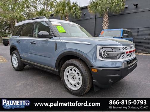 AZURE GRAY METALLIC TRI-COA 2025 Ford Bronco Sport HERITAGE