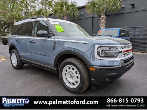 AZURE GRAY METALLIC TRI-COA 2025 Ford Bronco Sport HERITAGE