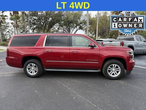 Red 2015 Chevrolet Suburban 1500 LT