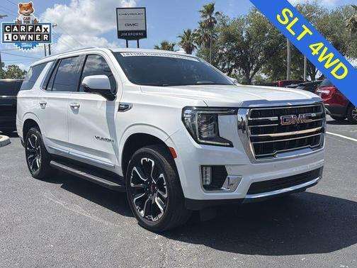 White Frost Tri-Coat 2022 GMC Yukon SLT