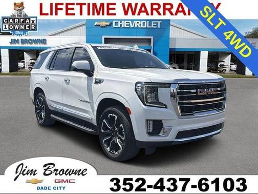 White Frost Tri-Coat 2022 GMC Yukon SLT