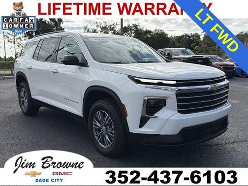 Summit White 2025 Chevrolet Traverse LT