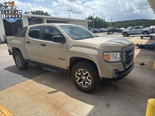 Desert Sand Metallic 2021 GMC Canyon AT4 w/Leather