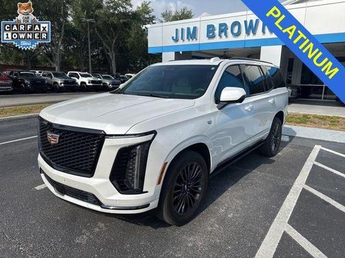 Crystal White Tri-Coat 2025 Cadillac Escalade Sport Platinum