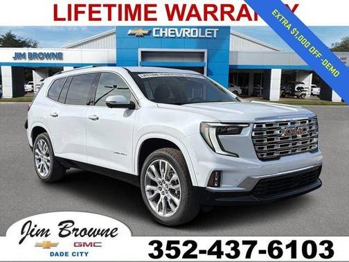 Glacier White 2026 GMC Acadia Denali