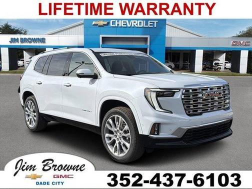 Glacier White 2026 GMC Acadia Denali