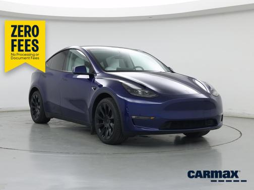 Blue 2025 Tesla Model Y Long Range