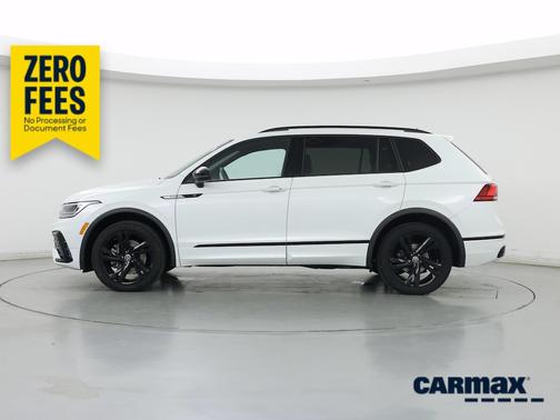 White 2023 Volkswagen Tiguan SE R-Line Black