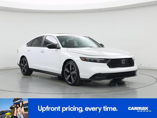 White 2023 Honda Accord Hybrid Sport