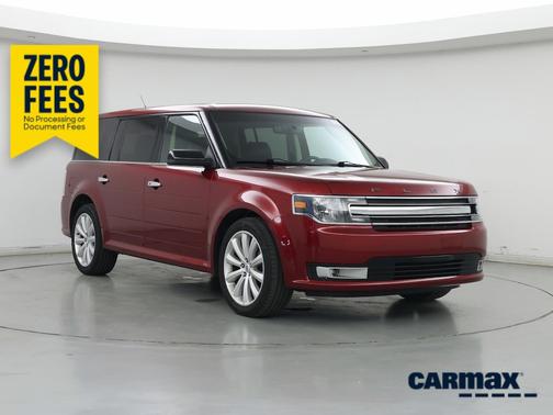Red 2017 Ford Flex SEL