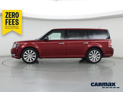 Red 2017 Ford Flex SEL