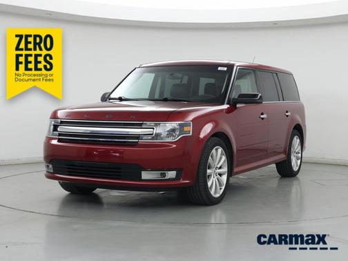 Red 2017 Ford Flex SEL