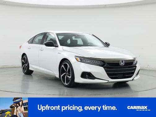 White 2022 Honda Accord Hybrid Sport