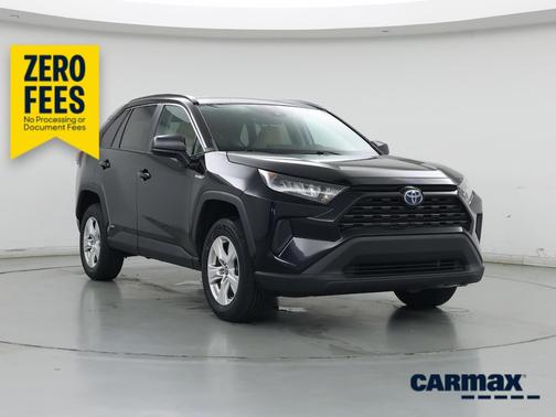 Black 2021 Toyota RAV4 Hybrid LE