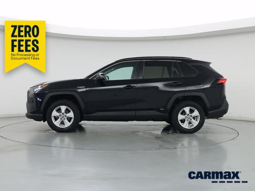 Black 2021 Toyota RAV4 Hybrid LE