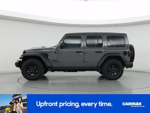 Gray 2022 Jeep Wrangler Unlimited Willys
