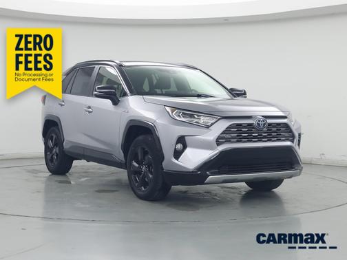 Silver 2019 Toyota RAV4 Hybrid XSE