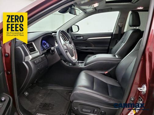 Burgundy 2019 Toyota Highlander XLE