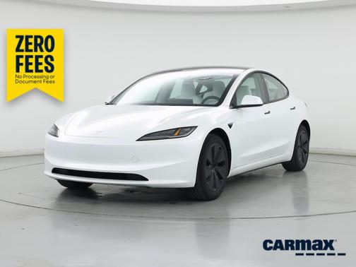 White 2025 Tesla Model 3 Long Range