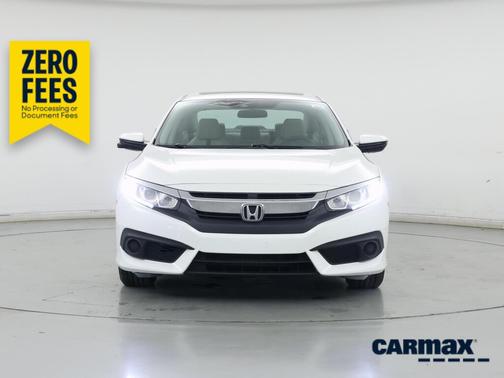 White 2018 Honda Civic EX